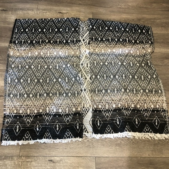 LUCKY BRAND Poncho Wrap Open Front Wool Blend - Picture 9 of 9